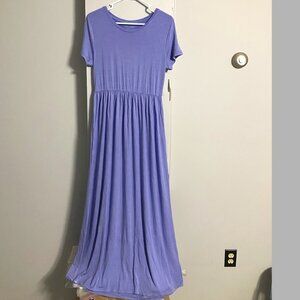 NWT Amazon Essentials Women's‎ Lavender Maxi Dress Size S